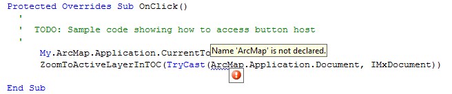 ArcMap Not Declared