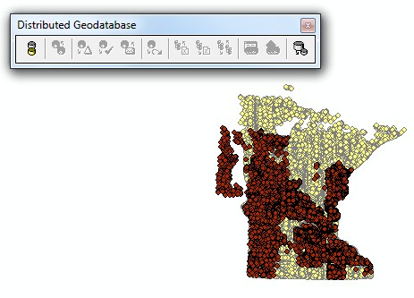 Distributed Geodatabase Toolbar