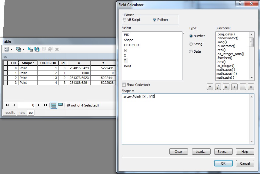 Using Field Calculating to Calculate Geometry Using Attributes