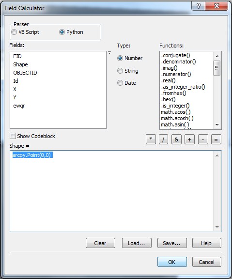 Use Field Calculator to Calculate Geometry